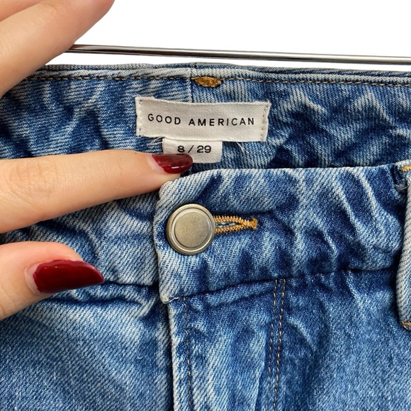 Good American 90's Good Icon Jeans In Indigo Style GI828T - Picture 9 of 11